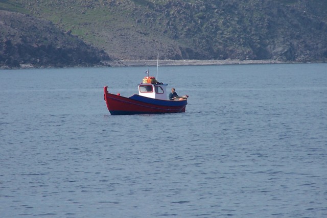 Patmos Greek fishing boat