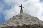 Patmos chapel roof Cross at cave of St. John