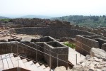 looking down into one of their "behive" style burial chambers