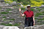 Pat at Theatre in Delphi