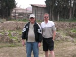 MIke and Kurt at Corinth synagogue